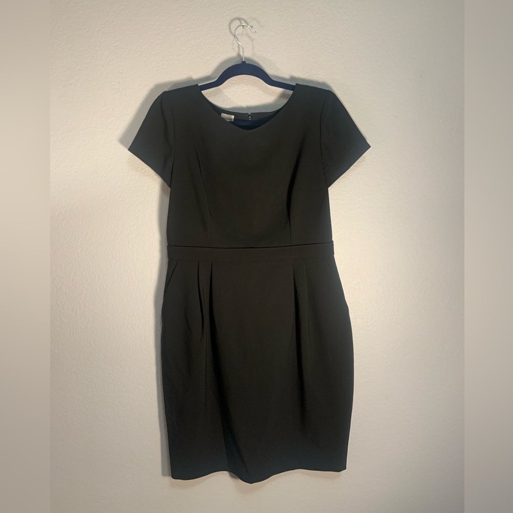 ARMANI Short Sleeve MIDI/ MINI Classic & Minimalist Black Dress 🖤✨